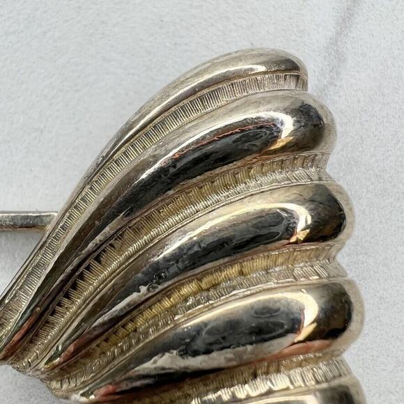 Vintage Flourish Silver Tone Belt Buckle Piece - Picture 4 of 9